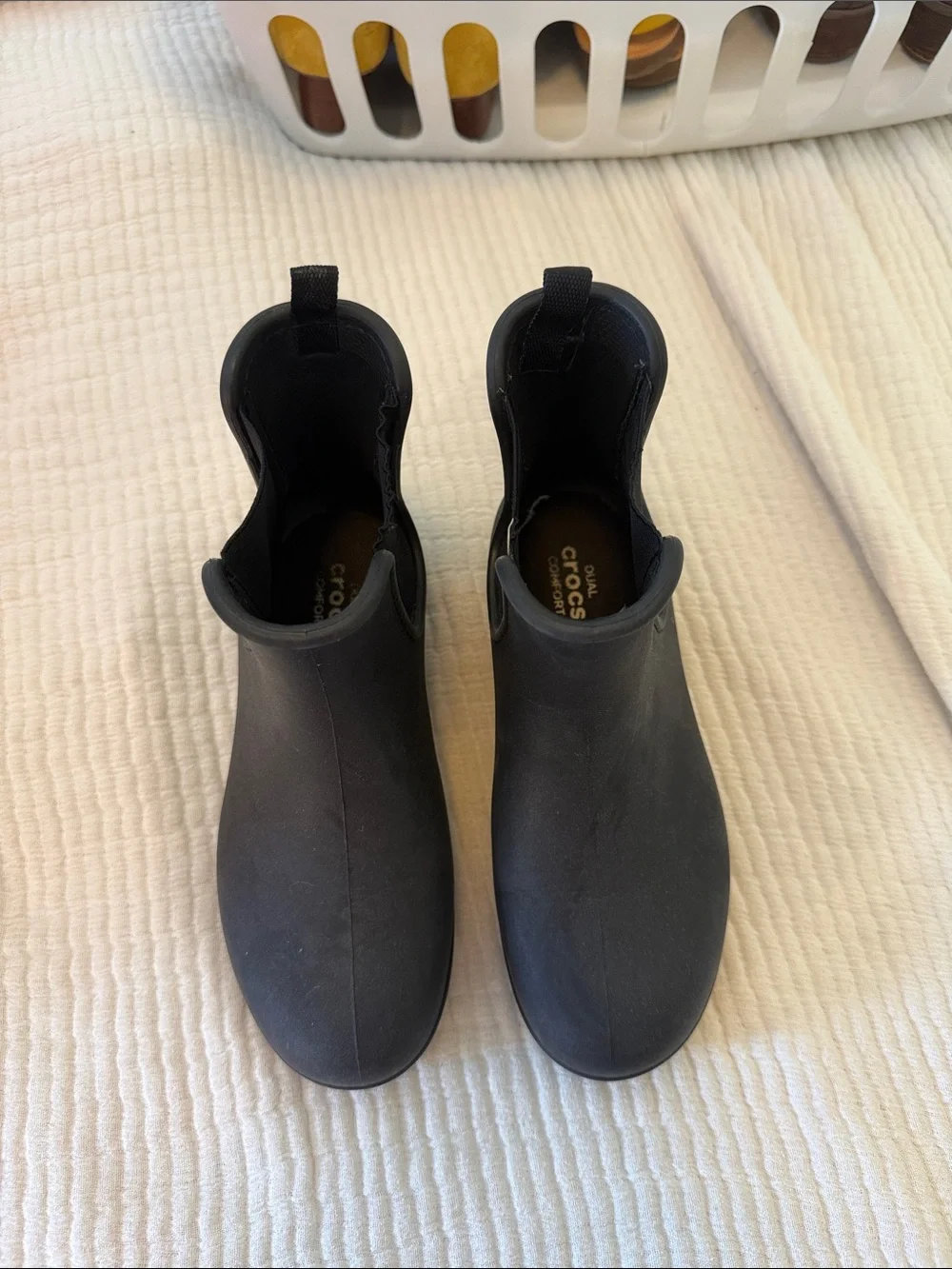 Black Chelsea Rain Boots